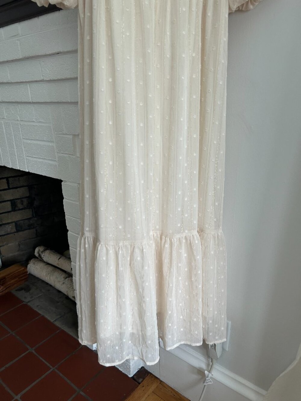 By The River Maxi Cream Dress Size S - Picture 3 of 7